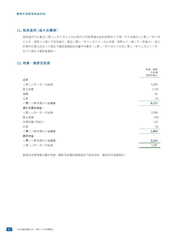 2022中期報告 - Page 64