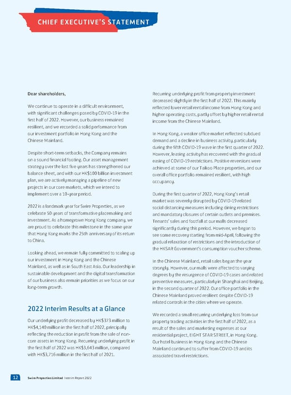 2022 Interim Report - Page 14