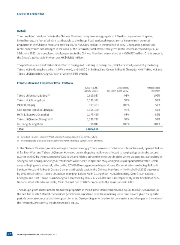 2022 Interim Report - Page 30