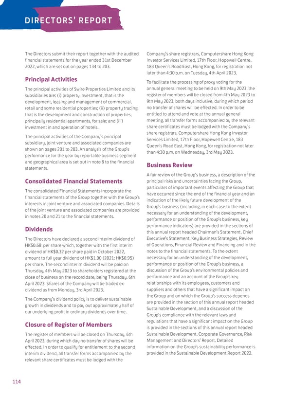 2022 Annual Report - Page 116