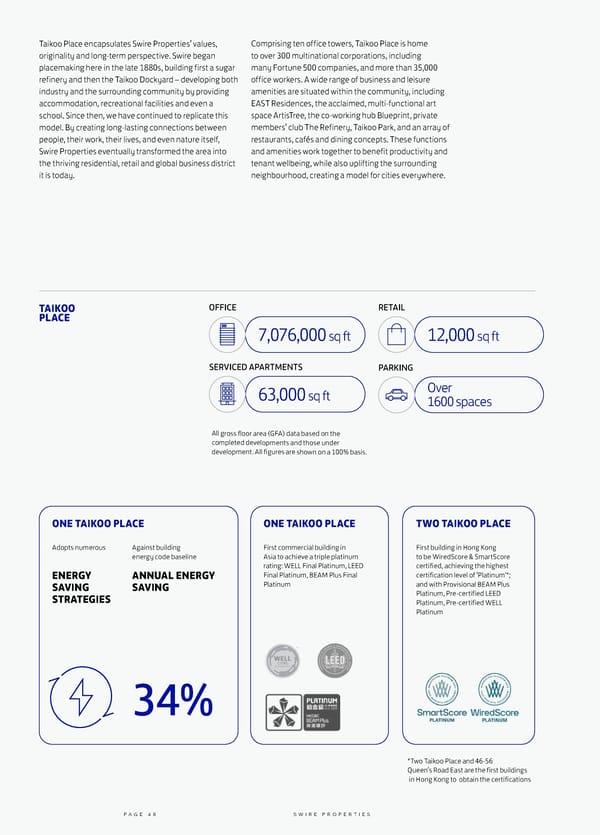 Swire Properties Corporate Brochure 2022 EN - Page 50