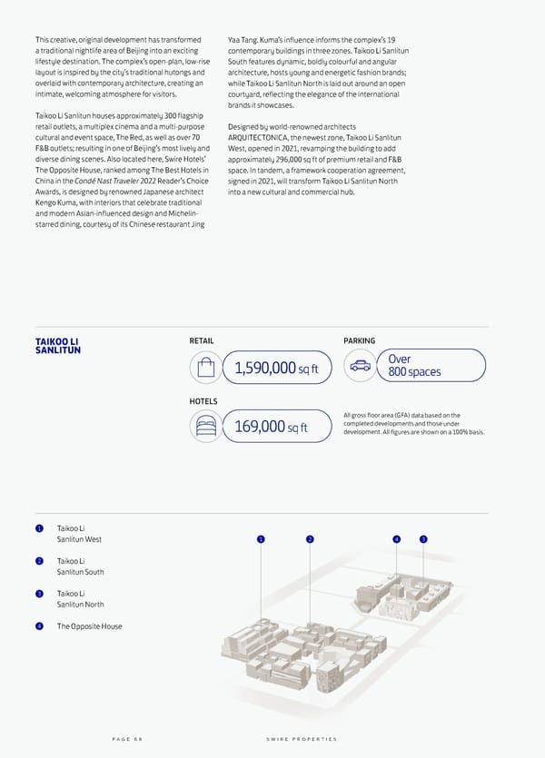 Swire Properties Corporate Brochure 2022 EN - Page 70