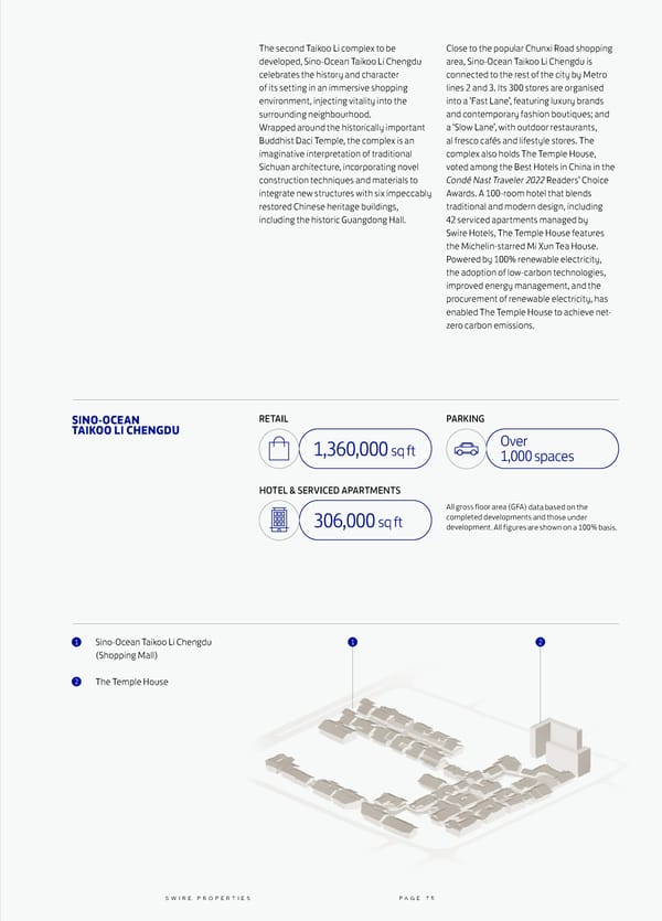 Swire Properties Corporate Brochure 2022 EN - Page 77