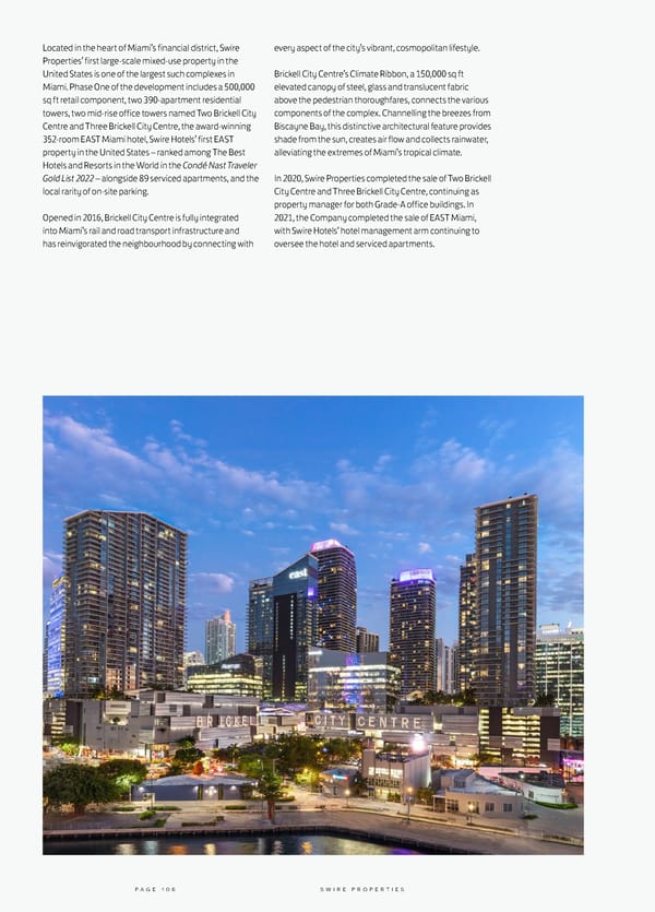 Swire Properties Corporate Brochure 2022 EN - Page 108